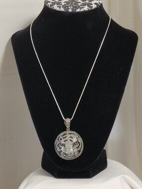 Tiger Head CZ n Pendant Necklace